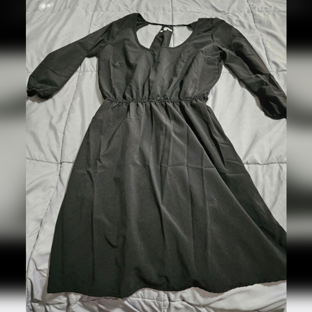 Charlotte Russe Black Long Sleeve Dress